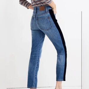 Madewell The Perfect Vintage Jean: Velvet Tux Stripe Edition